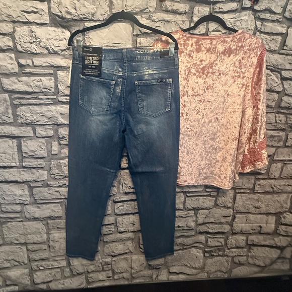 NWT Seven 7 embellished Jeans size 10 - Picture 2 of 7
